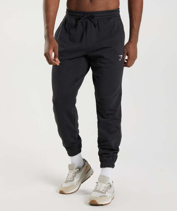 GYMSHARK Essential jogger hlače – opuštene, udobne terry pamuk za muškarce, 85% pamuk, pogodne za sve sezone