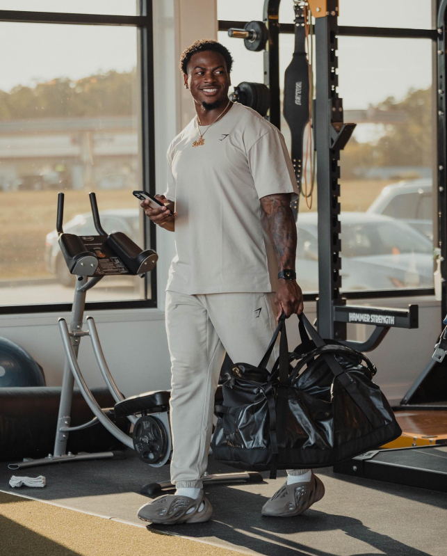 GYMSHARK Essential jogger hlače – opuštene, udobne terry pamuk za muškarce, 85% pamuk, pogodne za sve sezone