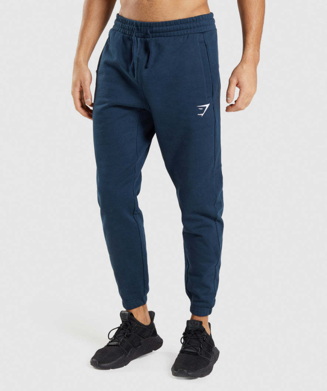 GYMSHARK Essential jogger hlače – opuštene, udobne terry pamuk za muškarce, 85% pamuk, pogodne za sve sezone