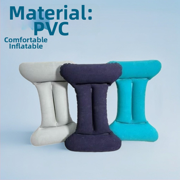 H tvarovaný nafukovací vankúš s PVC a flokovaním, Hrúbka 0,18, Hmotnosť 70 g, Univerzálne použitie