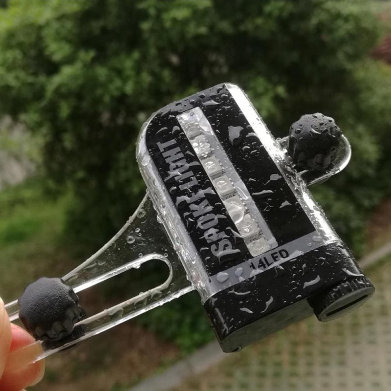 LED svjetla za špice bicikla, 14 LED, istinska boja, dvostruka, svjetlo za ventile, čelična žica dizajn