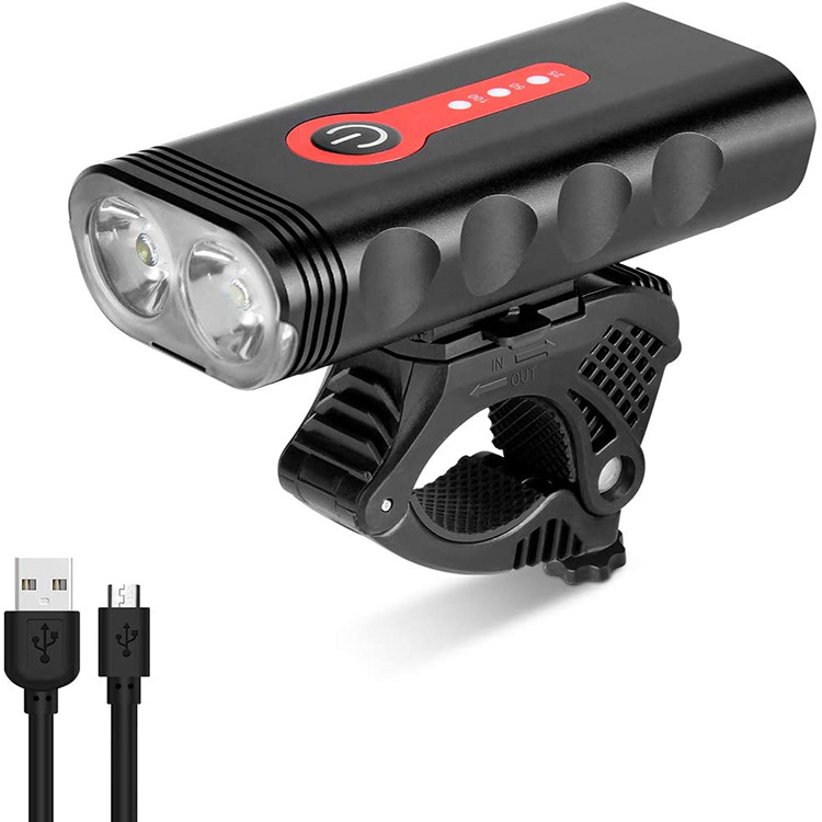 Yaqi prednje svjetlo za bicikl – USB punjivo, MTB LED, vodootporno, kućište od aluminijske legure