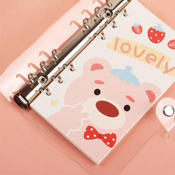 Прозрачен PVC подвързвач за разхлабени листове, страници с решетка, 6 отвора, 45 листа