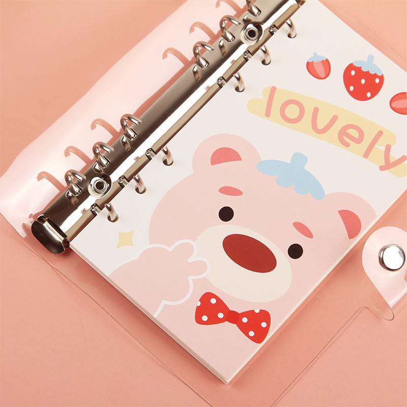 Прозрачен PVC подвързвач за разхлабени листове, страници с решетка, 6 отвора, 45 листа