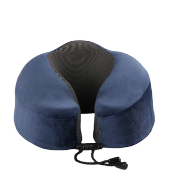 Memory Foam U‑oblikovani putni jastuk za vrat sa Silver Fox Velvet tkaninom, prijenosan za odrasle, pogodan za putovanja i odmor u uredu