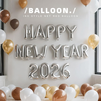 Bernaga set balona, aluminijski folija baloni, oblik slova, pogodna za Božić, Proljetni festival i Dan državnosti