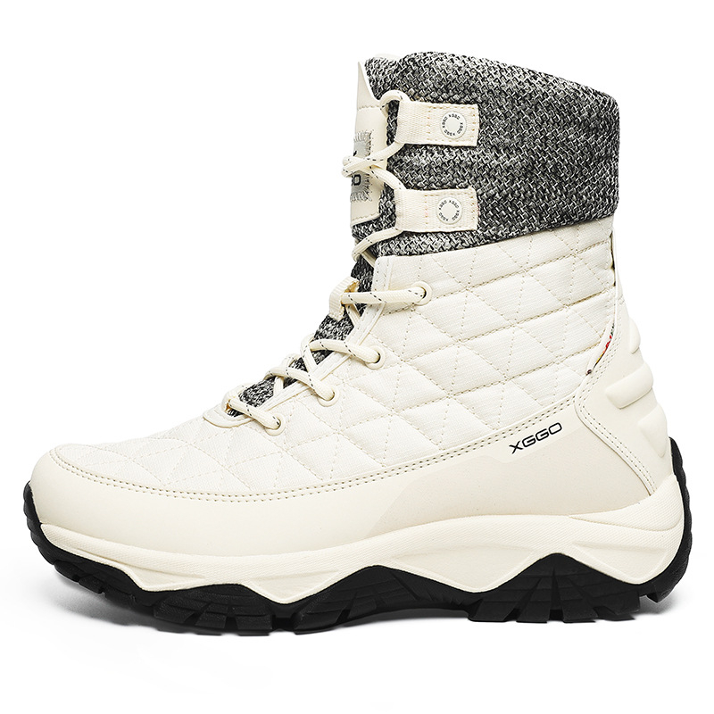 Ghete de zăpadă impermeabile, înalte, cu interior XGGORE-TEX, talpă intermediară din cauciuc și talpă exterioară antiderapantă