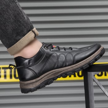 Muške sportske casual tenisice – gornji dio PU+ mreža, injekcijski đon, EVA uložak, vezanje šnurkama, okrugli vrh.