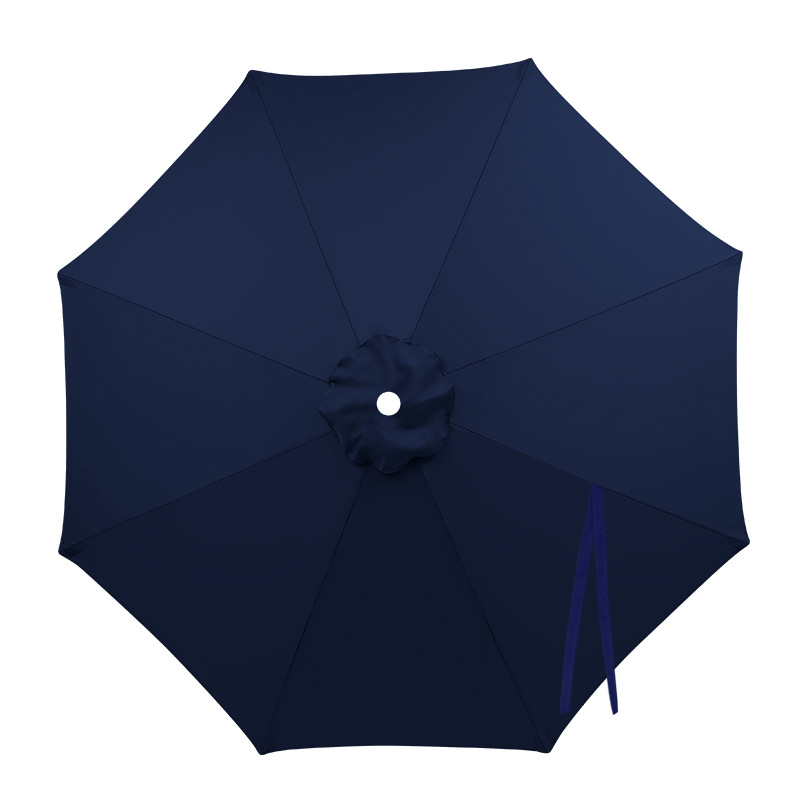 Navlaka za zamjenu za bananu kišobran s središnjim stupom za dvorište — poliester 210T, 6 čeličnih rebara, čelični okvir i drška, UPF > 30, ručno otvaranje