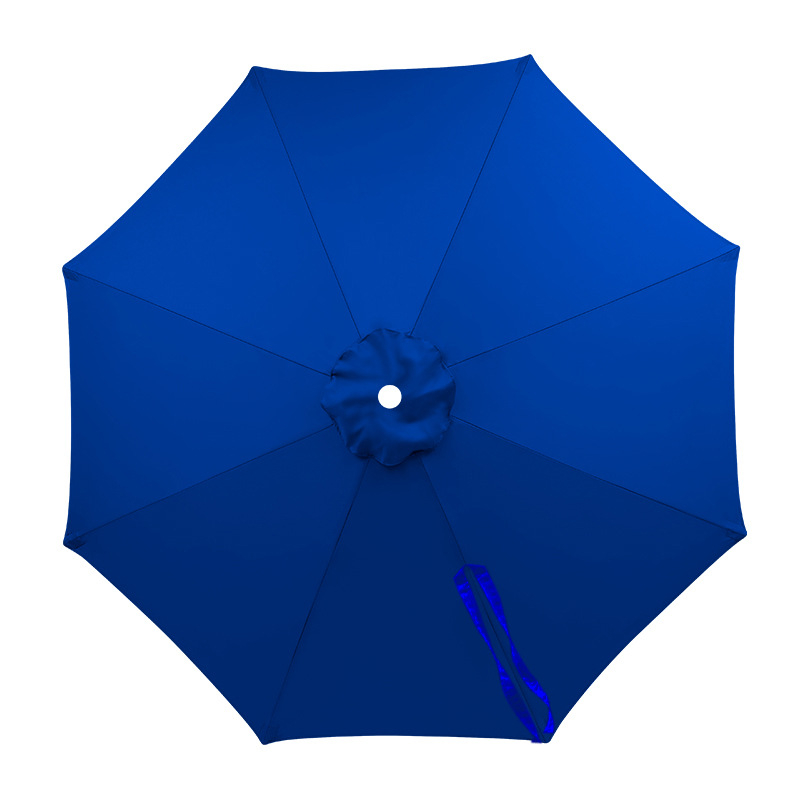 Navlaka za zamjenu za bananu kišobran s središnjim stupom za dvorište — poliester 210T, 6 čeličnih rebara, čelični okvir i drška, UPF > 30, ručno otvaranje