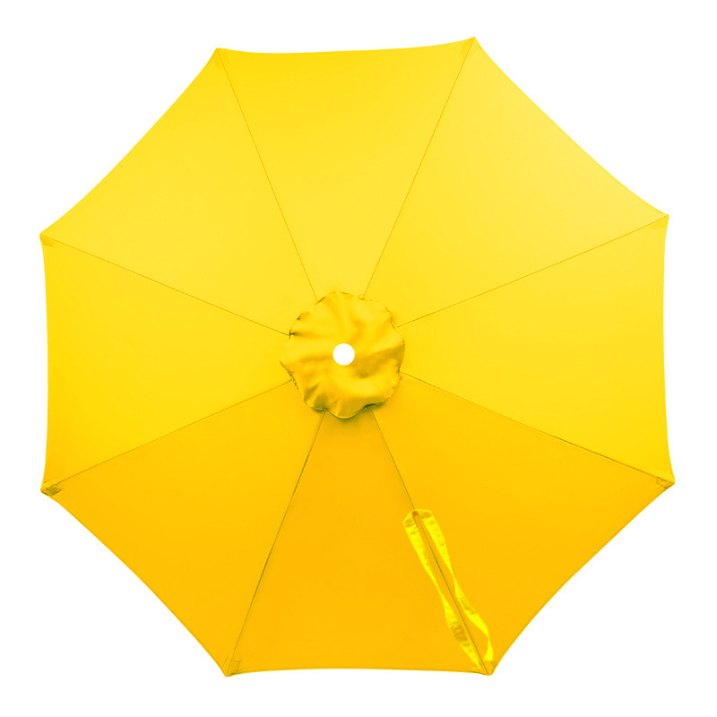 Navlaka za zamjenu za bananu kišobran s središnjim stupom za dvorište — poliester 210T, 6 čeličnih rebara, čelični okvir i drška, UPF > 30, ručno otvaranje