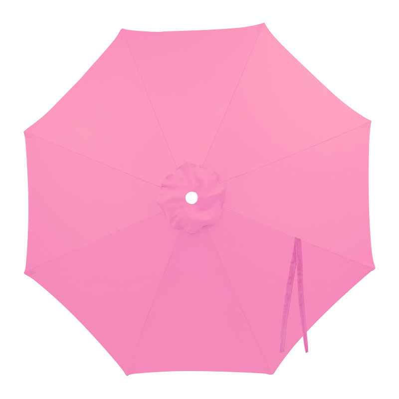 Navlaka za zamjenu za bananu kišobran s središnjim stupom za dvorište — poliester 210T, 6 čeličnih rebara, čelični okvir i drška, UPF > 30, ručno otvaranje