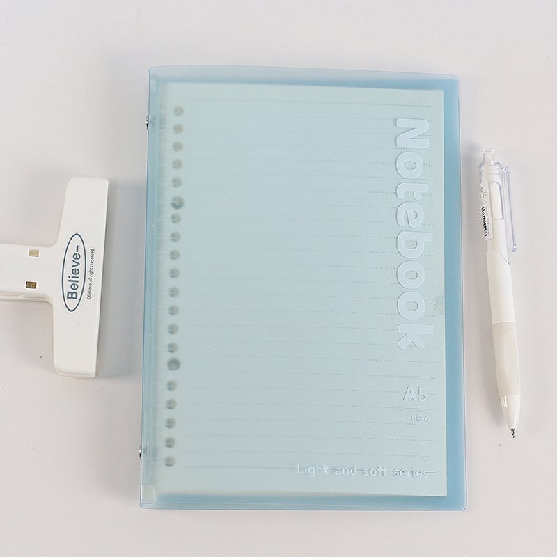 Caiet cu foi detașabile, 10 găuri, format A5, hârtie Dowling, 30 de foi, Model 8