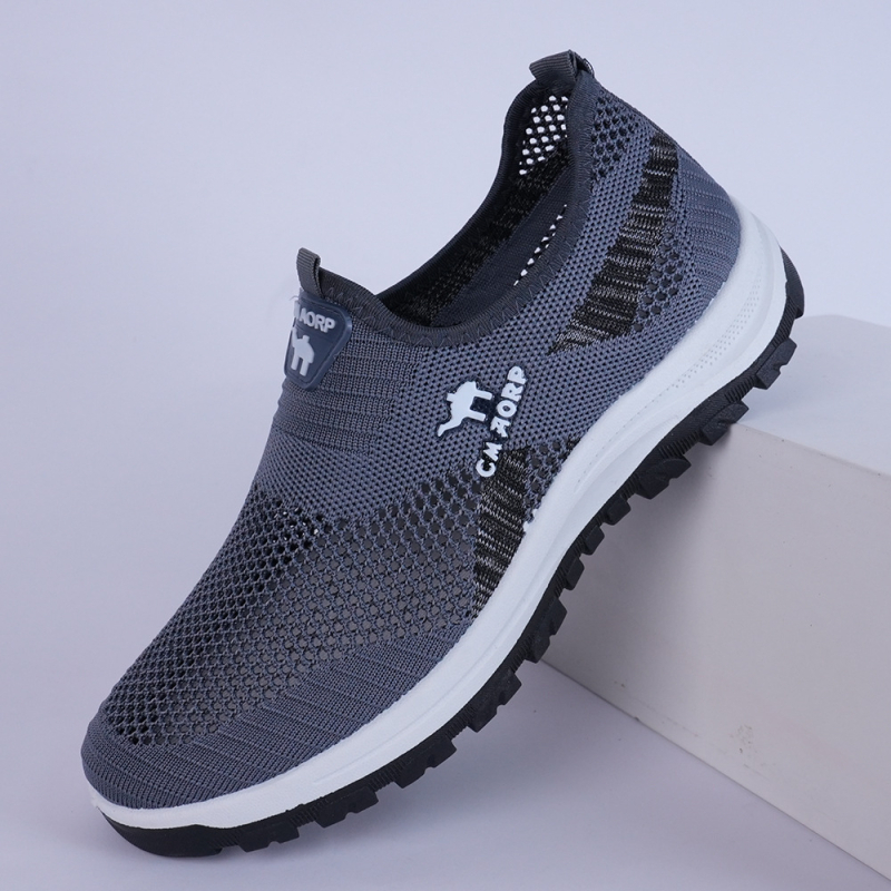 Muške tenisice od mrežasteg gornjeg dijela, slip-on, niski profil 0–3 cm, niski pet 1–3 cm, đon PVC injektiran
