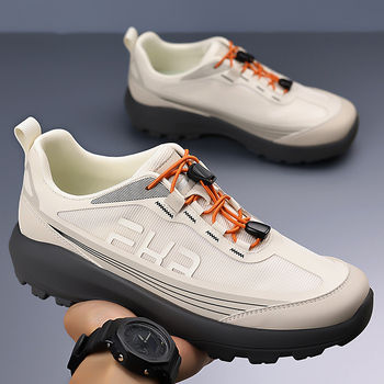 Muške sportske casual tenisice od Ice Silk materijala, prozračne, niski gornji dio, elastično zatvaranje, debela potpla