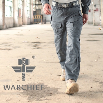 WARCHIEF pantaloni camuflaj pentru bărbați – 100% bumbac, respirabili, calzi și rezistenți la vânt, model camuflaj, potriviți pentru iarnă și toamnă, pentru drumeții, alpinism, camping și tir.