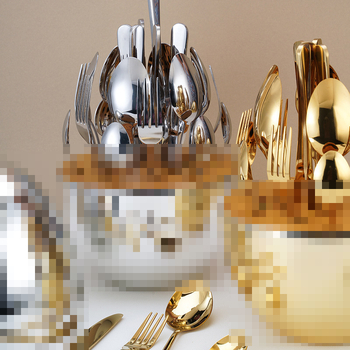 Σετ μαχαιροπίρουνα σε σχήμα καρδιάς από ανοξείδωτο ατσάλι, 24 τεμάχια, γυαλιστερή επιφάνεια; 410 ανοξείδωτο ατσάλι, βορειοδυτικό/δυτικό στυλ