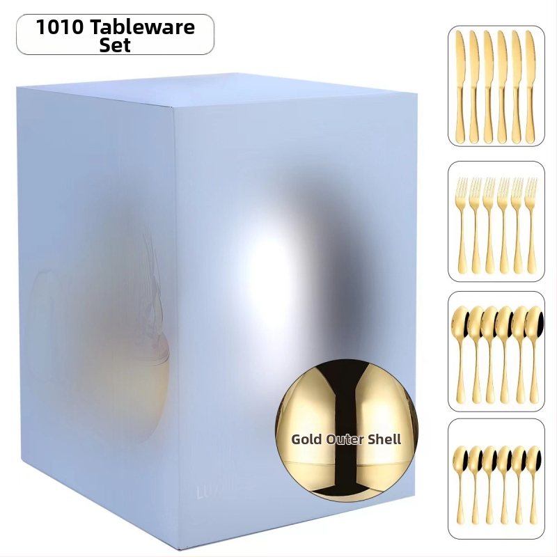 Σετ μαχαιροπίρουνα σε σχήμα καρδιάς από ανοξείδωτο ατσάλι, 24 τεμάχια, γυαλιστερή επιφάνεια; 410 ανοξείδωτο ατσάλι, βορειοδυτικό/δυτικό στυλ