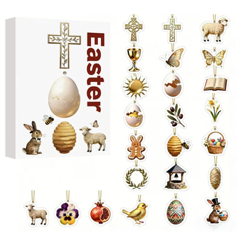 Velykanski akrilni viseći ukras, američki Country stil, kategorija: Blind Box, oblik: Easter-related Patterns, materijal: akril, šifra proizvoda: Easter Blind Box