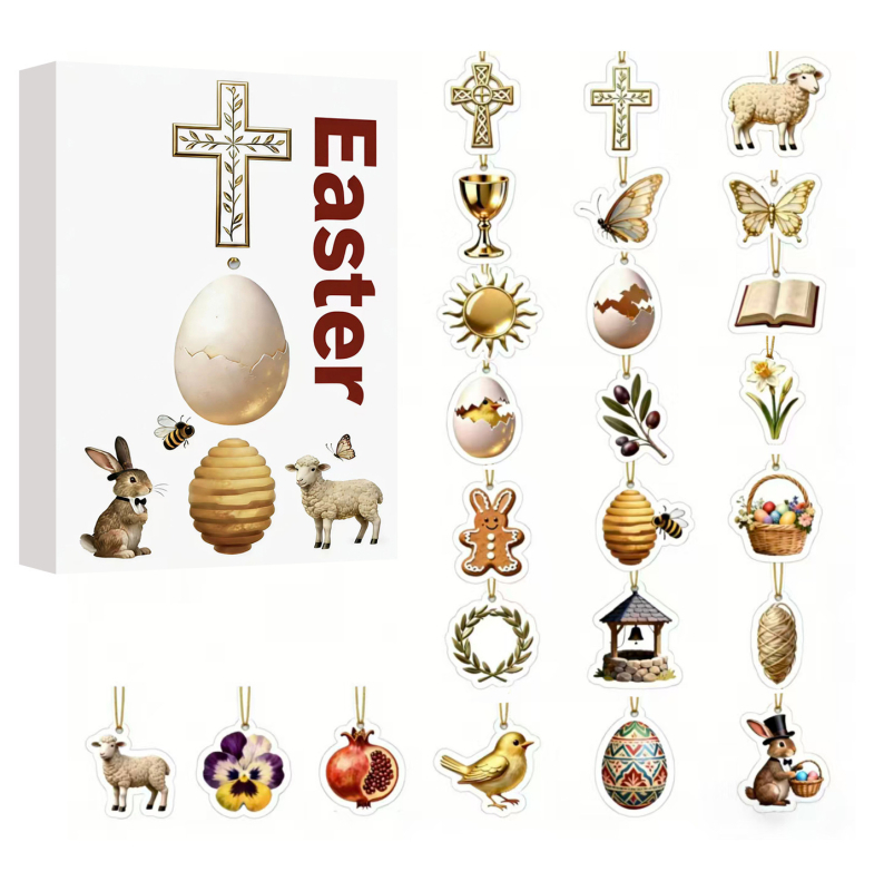 Velykanski akrilni viseći ukras, američki Country stil, kategorija: Blind Box, oblik: Easter-related Patterns, materijal: akril, šifra proizvoda: Easter Blind Box