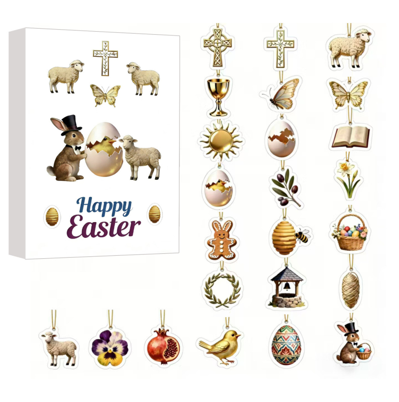 Velykanski akrilni viseći ukras, američki Country stil, kategorija: Blind Box, oblik: Easter-related Patterns, materijal: akril, šifra proizvoda: Easter Blind Box