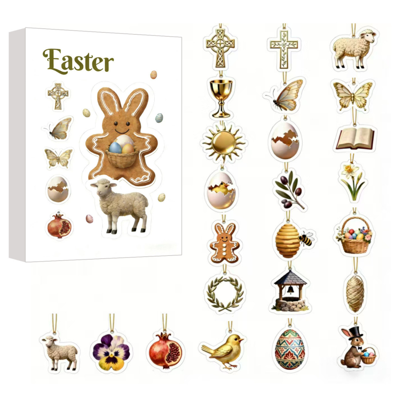 Velykanski akrilni viseći ukras, američki Country stil, kategorija: Blind Box, oblik: Easter-related Patterns, materijal: akril, šifra proizvoda: Easter Blind Box
