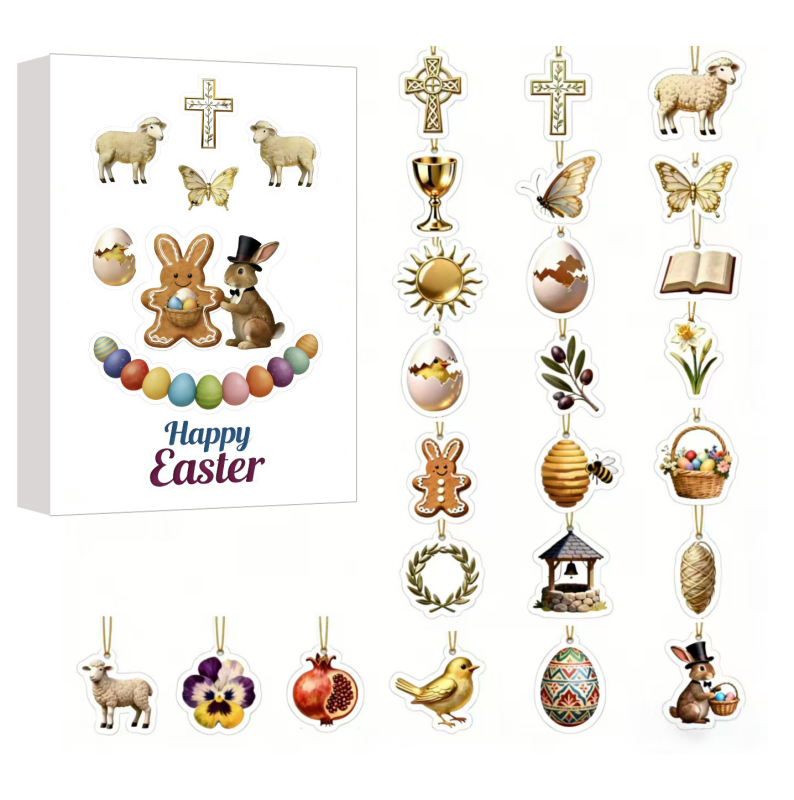 Velykanski akrilni viseći ukras, američki Country stil, kategorija: Blind Box, oblik: Easter-related Patterns, materijal: akril, šifra proizvoda: Easter Blind Box