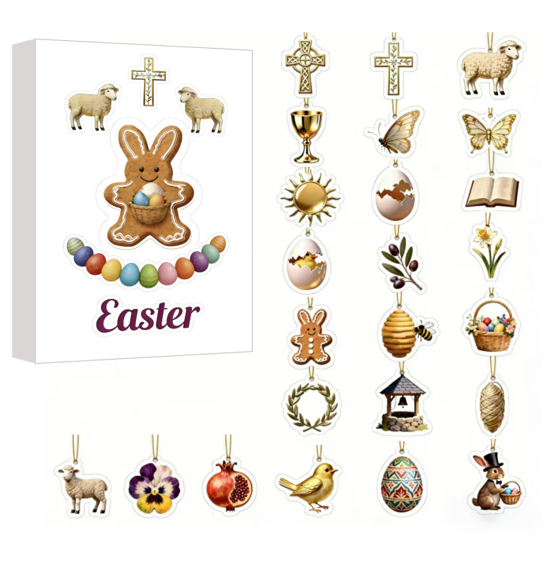Velykanski akrilni viseći ukras, američki Country stil, kategorija: Blind Box, oblik: Easter-related Patterns, materijal: akril, šifra proizvoda: Easter Blind Box