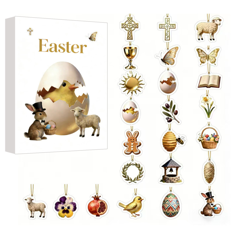 Velykanski akrilni viseći ukras, američki Country stil, kategorija: Blind Box, oblik: Easter-related Patterns, materijal: akril, šifra proizvoda: Easter Blind Box