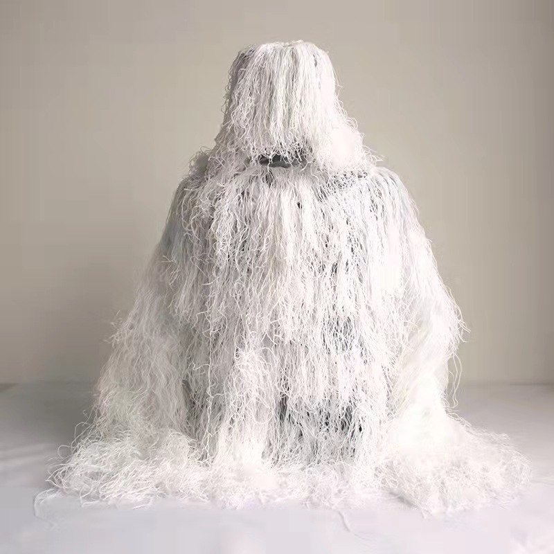 Petodjelni ghillie set za realnu upotrebu — kamuflaža džungla, pustinja, snijeg; toplo, otporno na vjetar, odvodi vlagu