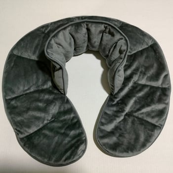 Μικροκυμάτων θερμαινόμενο μαξιλάρι αυχένα με γέμιση λεβάντας, σε σχήμα U, φλανελ ύφασμα, για ζεστή συμπίεση ώμων και αυχένα