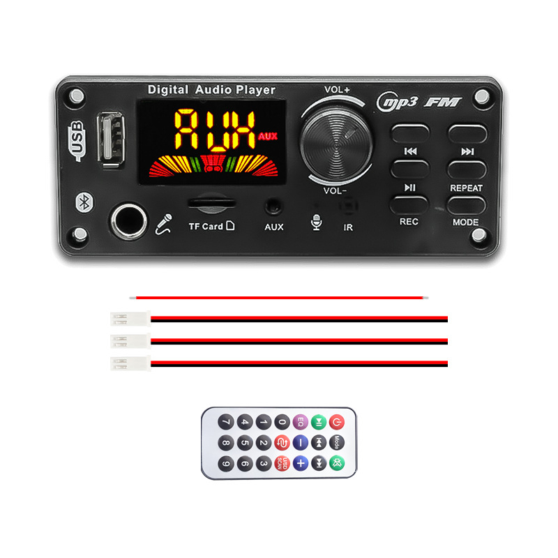 6,5 mm mikrofon s 12V pojačalom, izlaz 2x50W, Bluetooth MP3 dekodiranje, kolor LCD zaslon