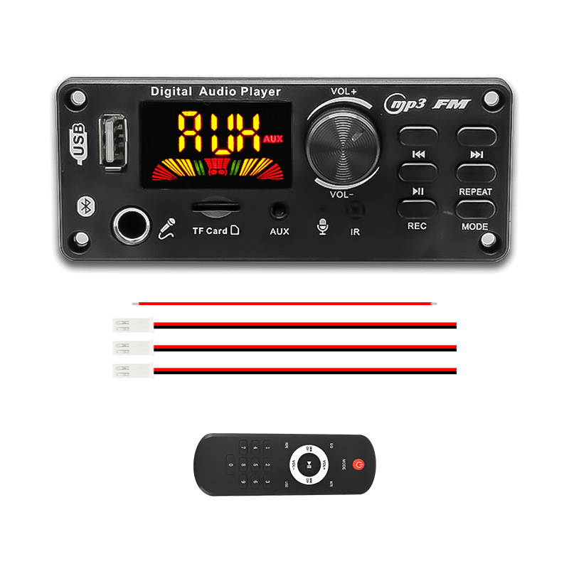 6,5 mm mikrofon s 12V pojačalom, izlaz 2x50W, Bluetooth MP3 dekodiranje, kolor LCD zaslon