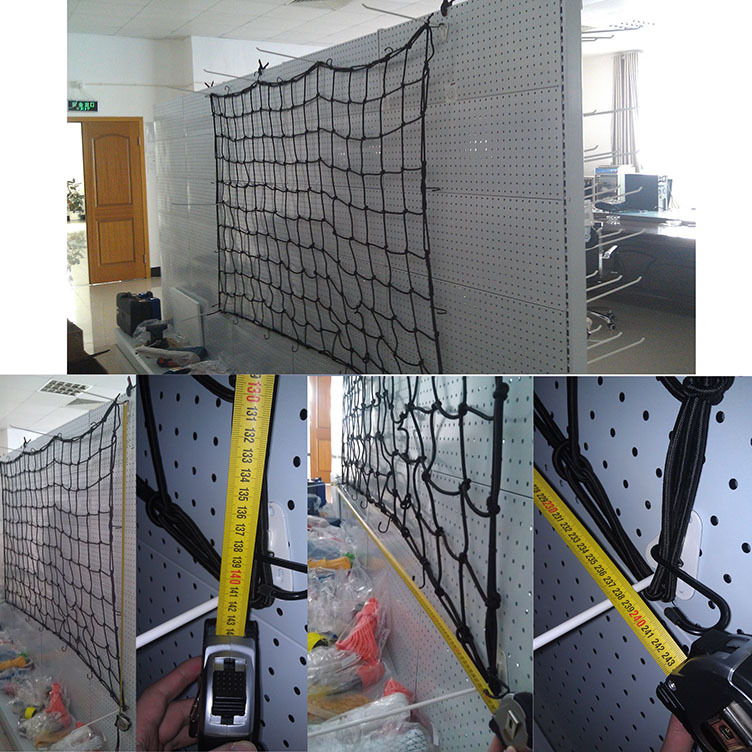 Mreža za prtljagu za auto i motocikl — elastična konstrukcija; debela gumena žica; nosivost: 25; marka: Yanjun