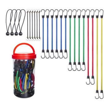 Elastični kaiš za prtljagu s kukama – debeli gumeni uže za šatore, bicikle i motocikle (Materijal: debelo gumeno uže; Nosivost: 20 kg; Marka: Minrui)