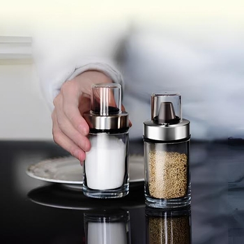 Staklena boca za začine za čvrste začine – brend Lido, moguć tisak logotipa, prilagodljivo