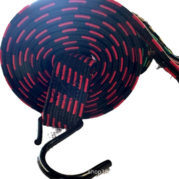 Bandă de prindere bagaje pentru bicicletă și motocicletă — lățime 3,0 cm, lungime 2 m, curea din cauciuc îngroșat, sarcină 100 kg