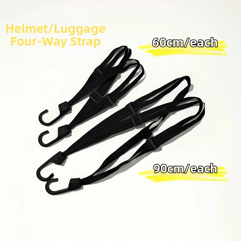 Nylonový remienok na motorku s sponou, elastické lanko na batožinu pre elektrické vozidlo, dĺžka 90, priemer 1