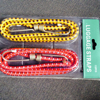 3 db elasztikus poggyász kötél elektromos robogók, motorkerékpárok és kerékpárokhoz — polipropilén fonal + gumi fonal