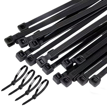 Najlonske stege za kabel s automatskim zaključavanjem, PA66, širina 4 mm, set više duljina