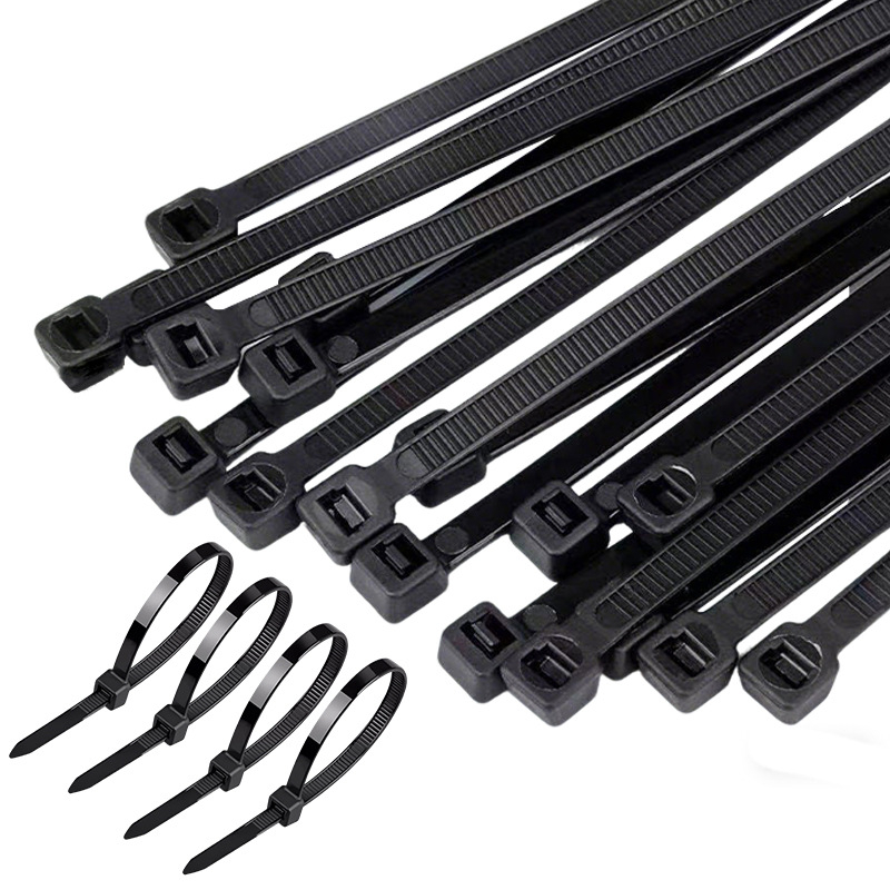 Najlonske stege za kabel s automatskim zaključavanjem, PA66, širina 4 mm, set više duljina