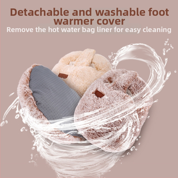 Подгряващи пантофи за вкъщи с USB зареждане, нагряваща подложка, естествена кожа, унисекс