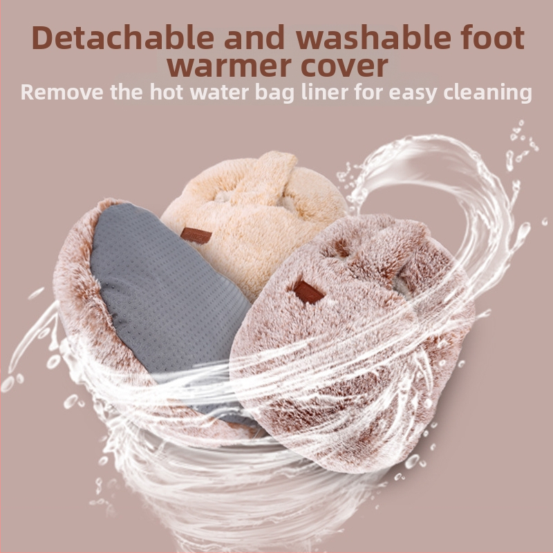 Подгряващи пантофи за вкъщи с USB зареждане, нагряваща подложка, естествена кожа, унисекс