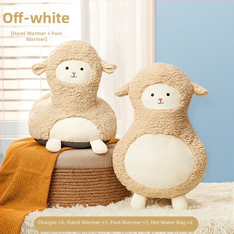 Подгряващи пантофи за вкъщи с USB зареждане, нагряваща подложка, естествена кожа, унисекс