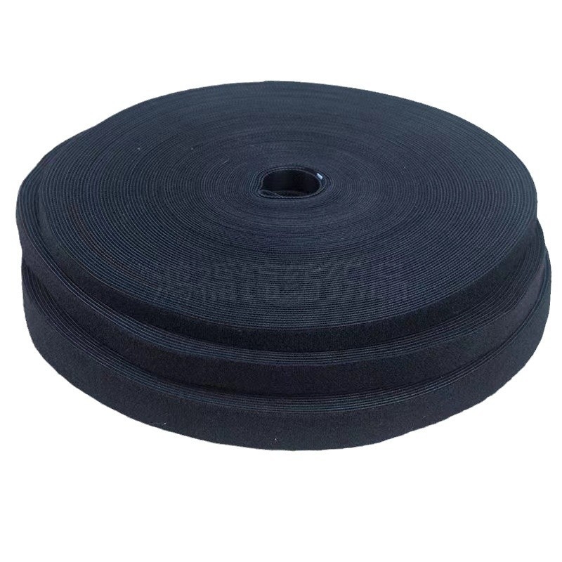 Dvostrani Velcro kaiš za kabel, crni, 8 mm, snažno držanje, samoljepljiva traka