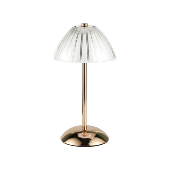 Скандинавска LED настолна лампа с кристален абажур, докосване, вградена батерия, USB зареждане, регулируема яркост и температура на цвета