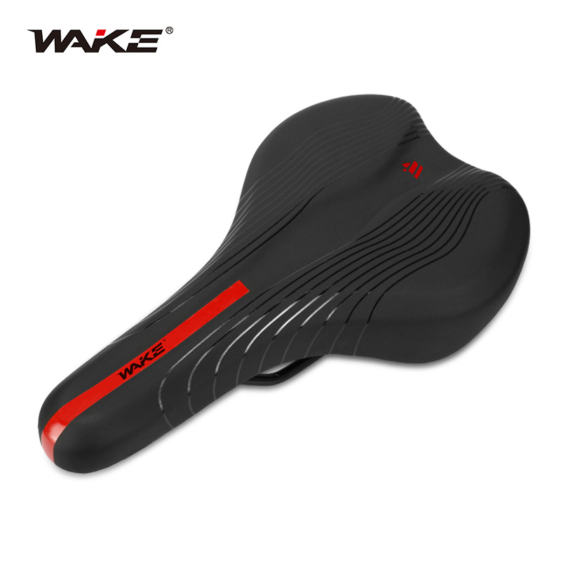 WAKE WK-110 Sjedalo za bicikl – PU koža, za planinski bicikl, debelo sjedalo
