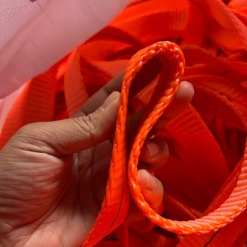 Poliészter rögzítőheveder, 5 tonnás teherbírás, kézi rögzítés, szállításhoz, hossz testre szabható