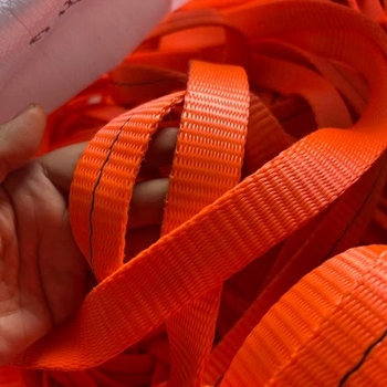 Poliészter rögzítőheveder, 5 tonnás teherbírás, kézi rögzítés, szállításhoz, hossz testre szabható