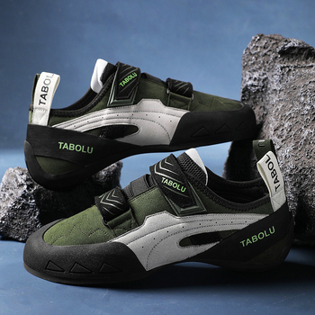 Παπούτσια αναρρίχησης με Velcro κλείσιμο, χαμηλό κόψιμο, διχτυωτό επάνω μέρος, αντιολισθητική εξωτερική σόλα από καουτσούκ